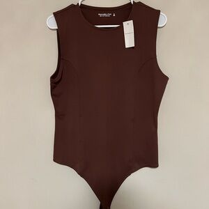Abercrombie Brown Crew Neck Bodysuit